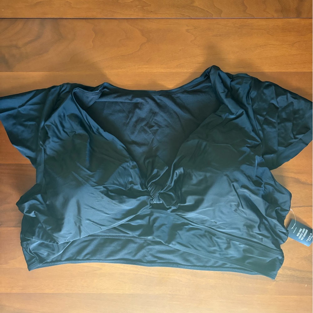 Torrid Black Knot Front Swim Top